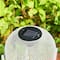 Glitzhome® 11.5" Metal Mesh Solar Powered Lantern with Stand